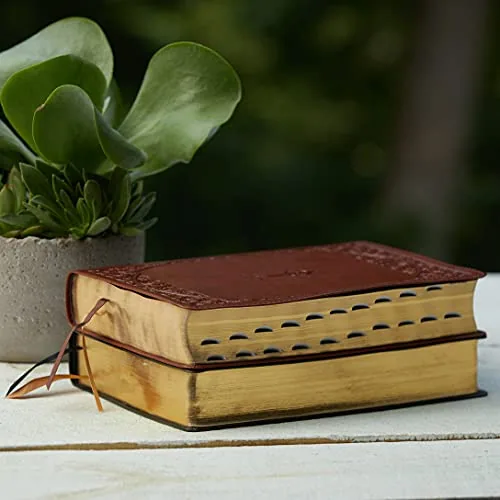 NABRE Large Print Catholic Bible, Leathersoft, Brown view 2