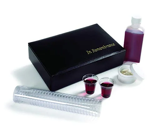 Broadman Portable Communion Set, Black, 25 Cups view 6