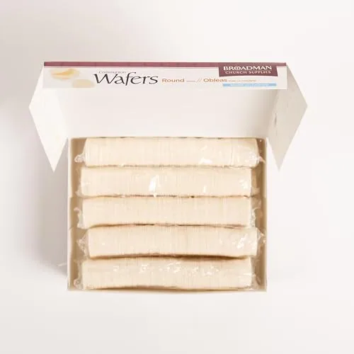 Broadman Round Communion Wafers, Cross Design (1,000) view 4