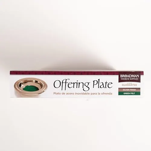 Broadman RemembranceWare Offering Plate, Green Felt view 4