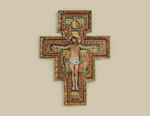 Joseph's Studio San Damiano Cross, 17.75 in Resin