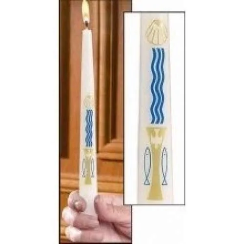 Will & Baumer Baptism By Water Baptismal Candle, 7/8 x 10 in view 2