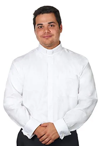 FHS Men's Long-Sleeve Tab Collar Clergy Shirt view 2