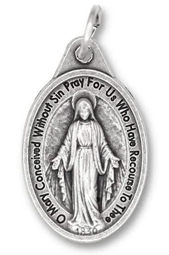 Caritas et Fides Miraculous Medals, 1 in, Pack of 25 view 3