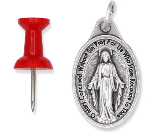 Caritas et Fides Miraculous Medals, 1 in, Pack of 25 view 5