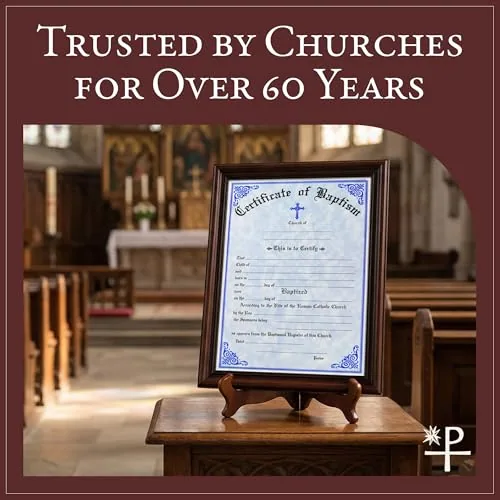 Catholic Baptism Certificates, Pad of 50 view 6