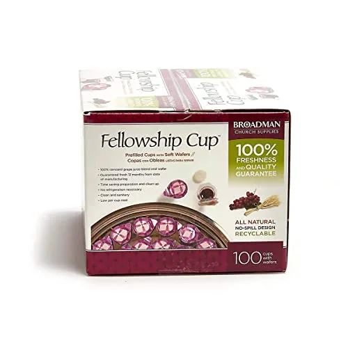 Broadman Fellowship Cup, Juice and Wafer (100) view 3