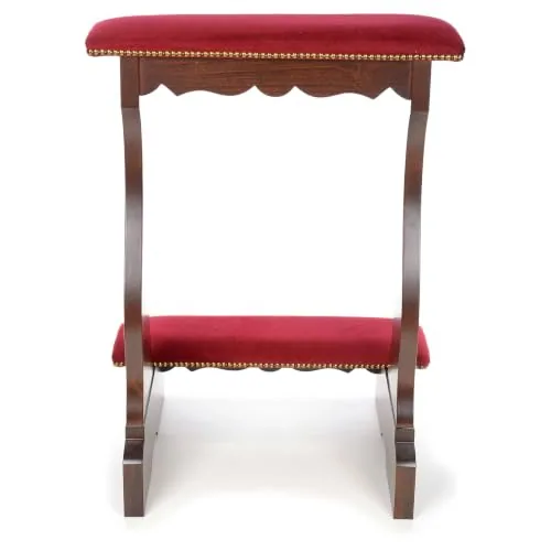 Holyart Beech Wood Prie-Dieu with Red Velvet view 6