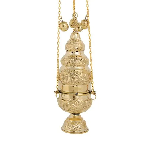 eChurchSupplies Brass Thurible with Twelve Bells, 11 in view 2
