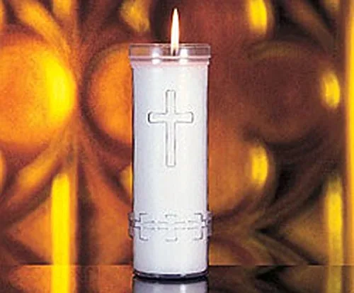 Cathedral 7-Day Sanctuary Candles, Unbreakable Plastic (24) view 3