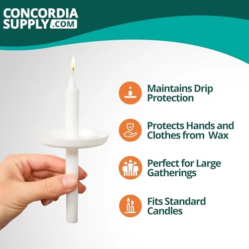 Concordia 5.75 in Candles with Plastic Disc Protectors (250)