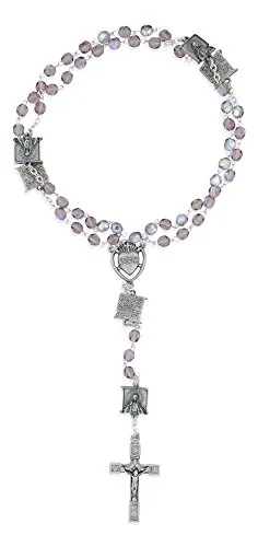 Venerare Our Lady of Lourdes Crystal Rosary, Italy view 3