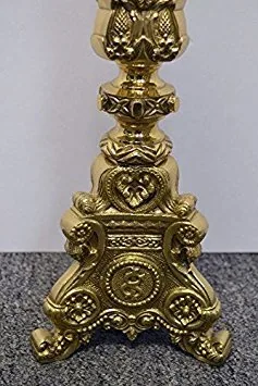 Classical Church Goods Brass Altar Candlestick, 18 in view 4