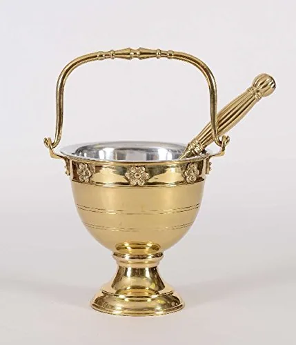 Classical Church Goods Holy Water Bucket and Sprinkler view 4