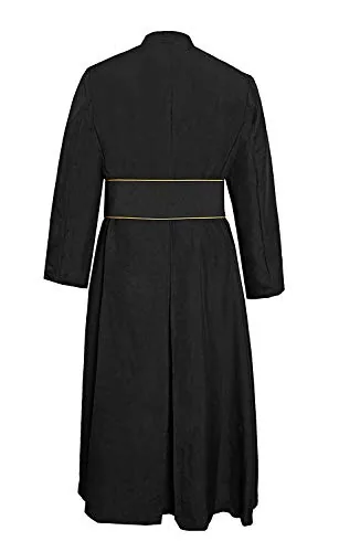 IvyRobes Band Cincture, Black With Gold Cross view 3