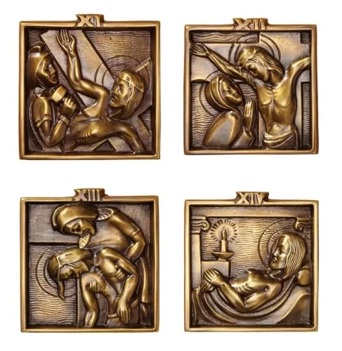 Christian Brands Solid Brass Stations of the Cross, 4.75 in view 3