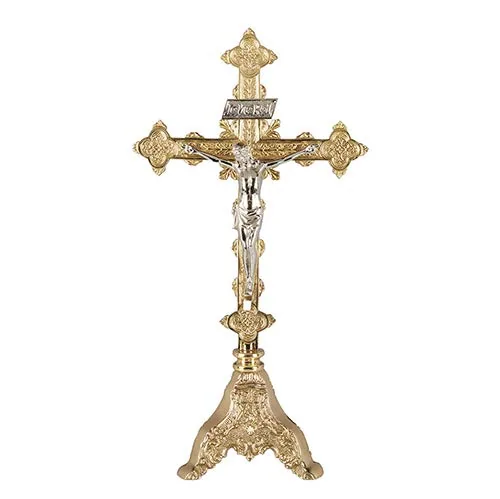 Sudbury Roma Series Brass Altar Crucifix, 24 in