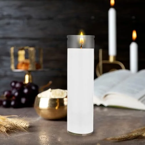 Mega Candles 2 x 8 in Glass Devotional Candles, 6 Count view 3