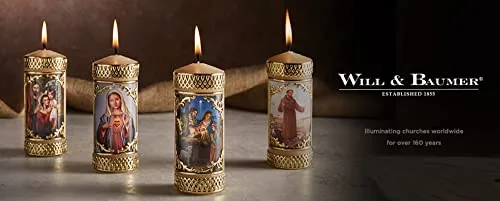 Will & Baumer Altar Brand 12 in Beeswax Blend Candles (24) view 3
