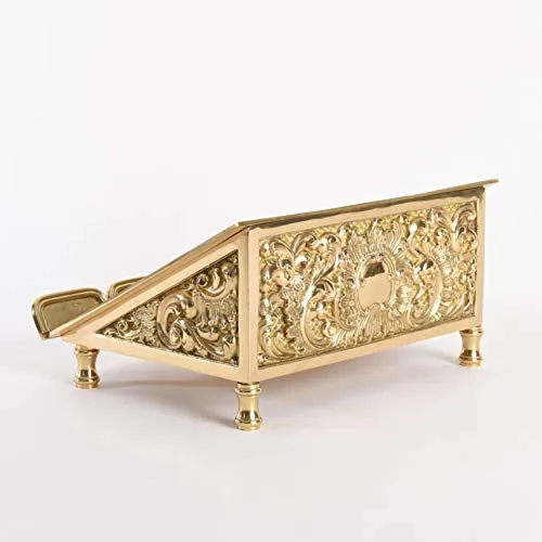 Classical Church Goods Ornate Missal Stand, Polished Brass