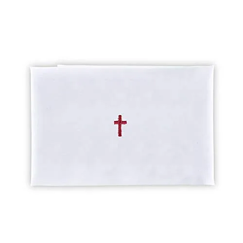 Christian Brands Cotton Purificators, Red Cross, 12-Pack