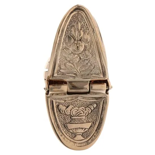 Holyart Gold Plated Brass Incense Boat with Spoon view 3