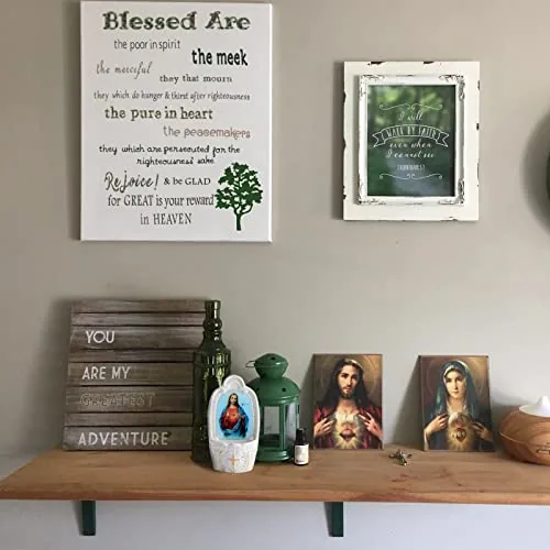 KOMI Porcelain Sacred Heart Holy Water Font view 5