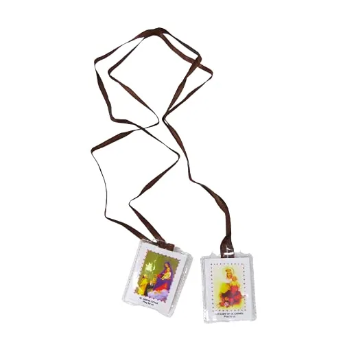 Needzo Brown Scapulars, Plastic-Encased, Pack of 12 view 3