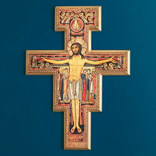 Gerffert San Damiano Wooden Crucifix, 16 in