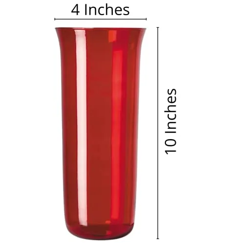 Needzo Red Glass Sanctuary Globe, 10 in, 4 in Inside view 6