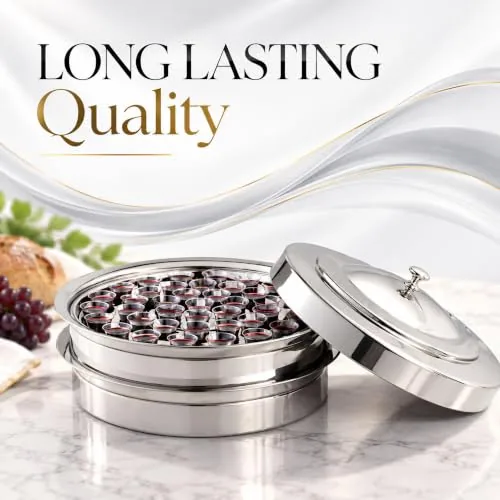 Silver Stackable Communion Bread Tray view 6