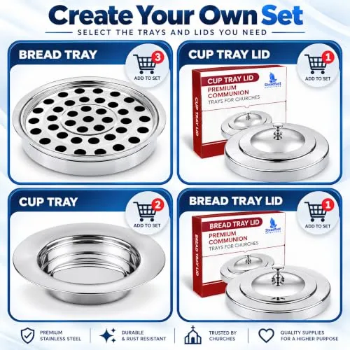 Steadfast Selections Silver 40-Cup Communion Tray view 2