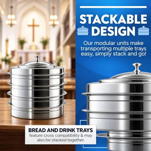 Steadfast Selections Silver 40-Cup Communion Tray view 5