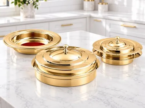 Steadfast Selections Gold Stainless Bread Tray view 4