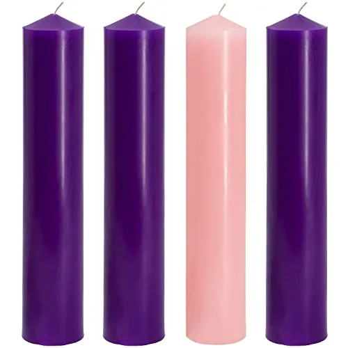 Elite Holiday Extra-Large Advent Pillar Set, 3 x 17 in view 2