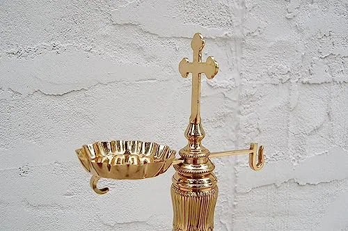 Classical Church Goods Baroque Brass Censer Stand, 58 in view 3