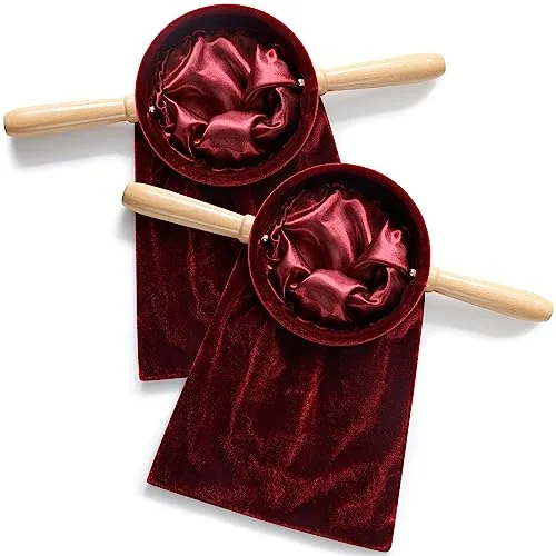 Tioncy Red Velvet Offering Bags, Set of 2