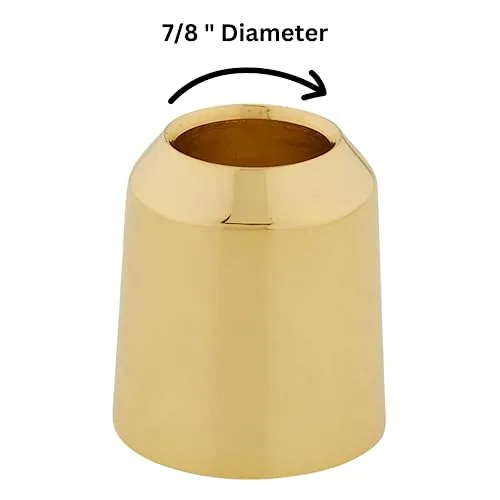 Needzo Solid Brass Candle Follower, 7/8 in