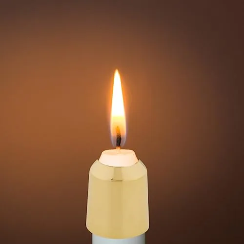 Needzo Solid Brass Candle Follower, 7/8 in view 2