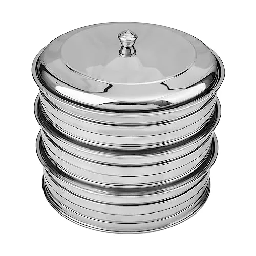 Three-Tray Stainless Steel Communion Set with Lid view 5