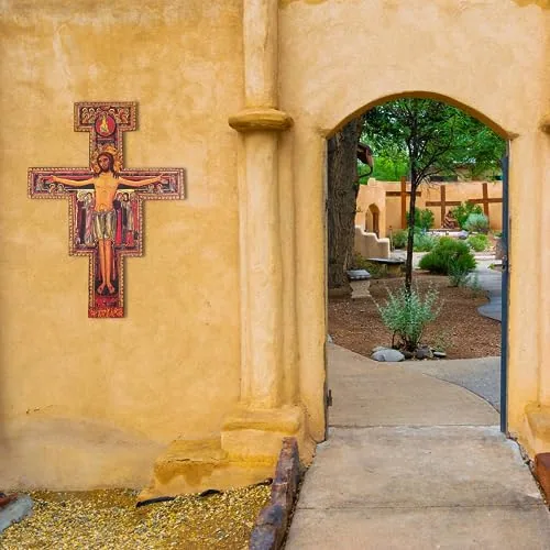 Needzo Large San Damiano Wall Crucifix, 36 in view 2
