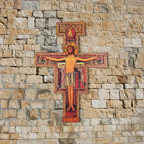 Needzo Large San Damiano Wall Crucifix, 36 in view 3