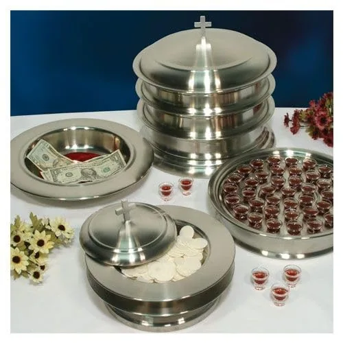 Stainless Steel Communion Ware Set, Serves 160