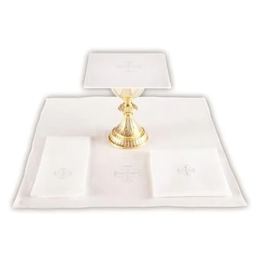 Trinity Jerusalem Cross Linen Purificators, 18 x 12 in (4)