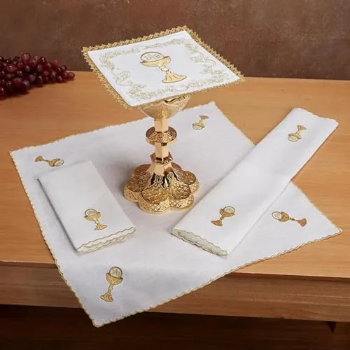 Trinity Chalice and Host Linen Gift Set, 7 in Pall view 4