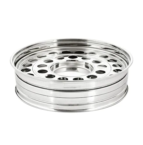 VJR Stainless Communion Tray with Bread Plate and 33 Cups