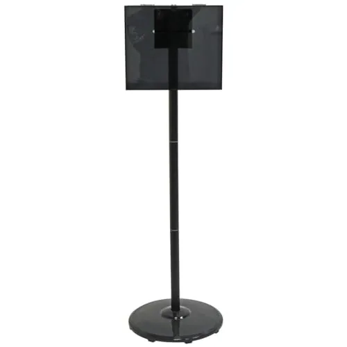 Smoky Acrylic Offering Box on Black Stand