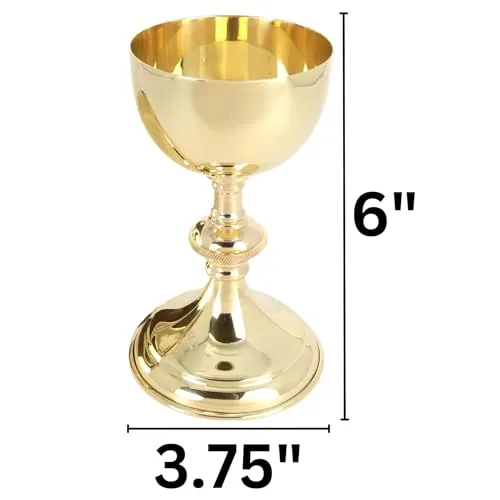 Needzo Brass Travel Mass Kit, Chalice, Paten and Pyx view 3