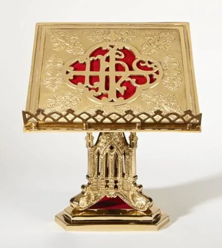 Trinity Church Supply San Pietro Missal Stand, Brass view 2