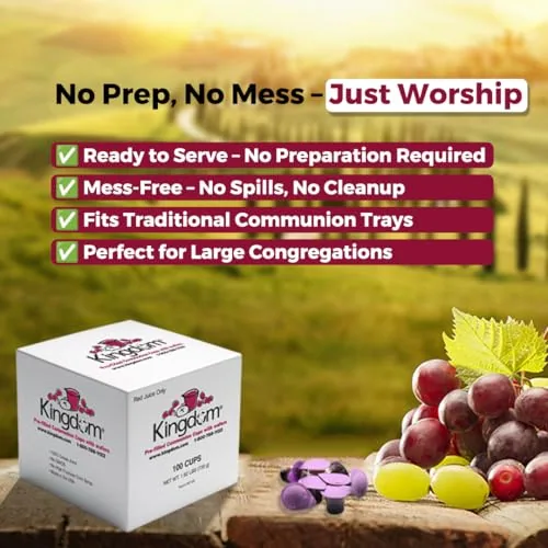 Kingdom Prefilled Communion Cups, Red Juice Only (100) view 5